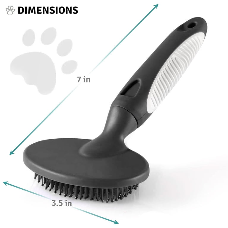 Poodlie Round Soft Bristle Hair Brush Pet Grooming Tool photo 6