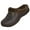 Brown, variant on Unisex Faux Fur Lining Clogs: Slip-On Waterproof EVA Garden House Clogs with Fleece-Lined - Winter Warm Anti-Slip Indoor Outdoor Walking Slippers for Mens Womens Black 300