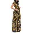 thumbnail image 3 of Maternity and Nursing Short Sleeve Chain Print Dress with Tie Belt, 3 of 4