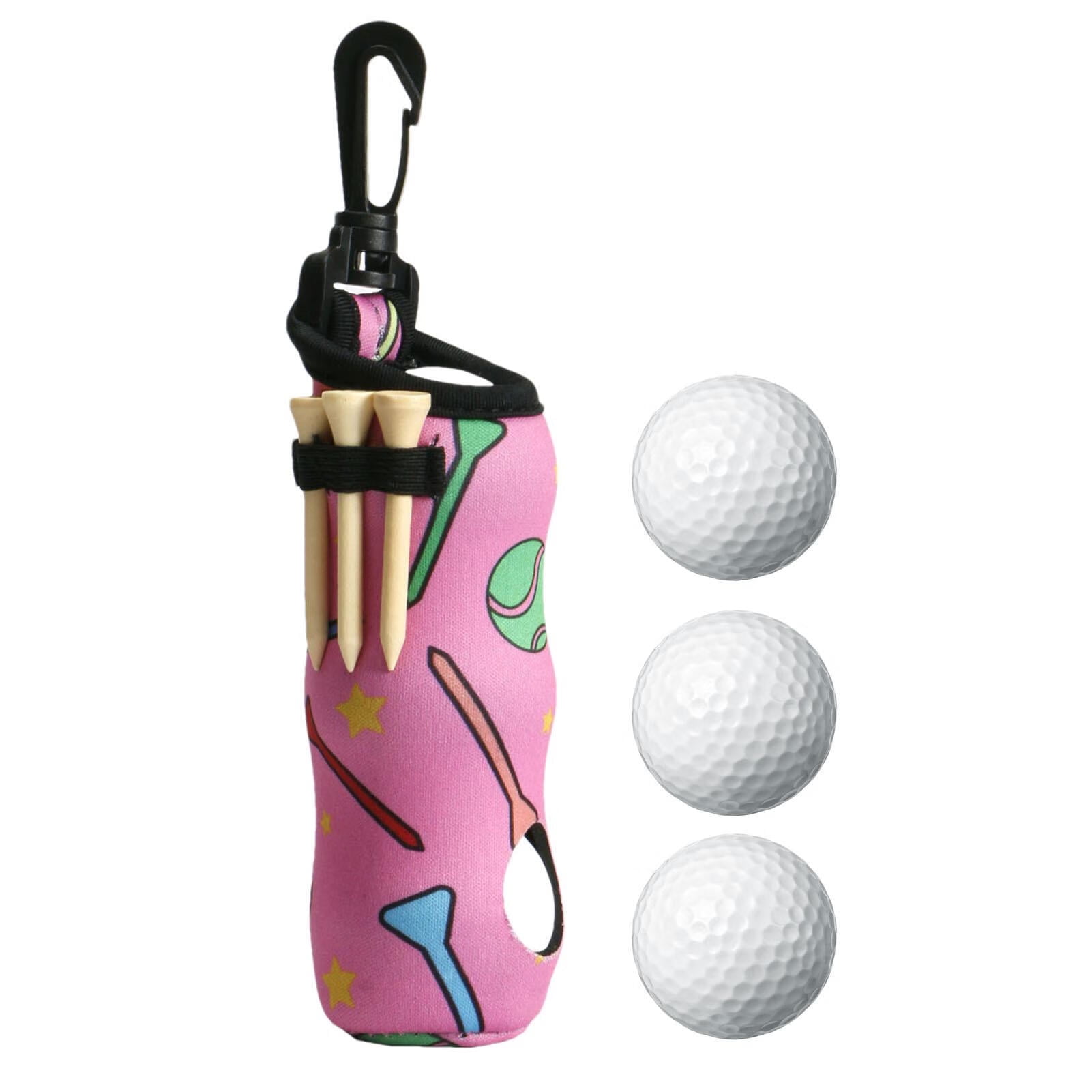 Megawheels Golf Ball Waist Bag Golf Ball Bag for Women Golf Ball Bag with 3 Balls, Storage