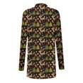 thumbnail image 3 of Women's Christmas Cardigan Sweater Long Sleeve Lightweight Casual Plaid Knit Open Front Holiday Top Xmas Tree, 3 of 4