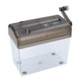 thumbnail image 3 of Loewten Manual Paper Shredder, Portable Hand Crank Shredder, Transparent, 1 Count, 3 of 8