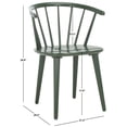 thumbnail image 4 of Safavieh Blanchard Scandinavian Wood Dining Side Chairs, Dusty Green (Set of 2), 4 of 8