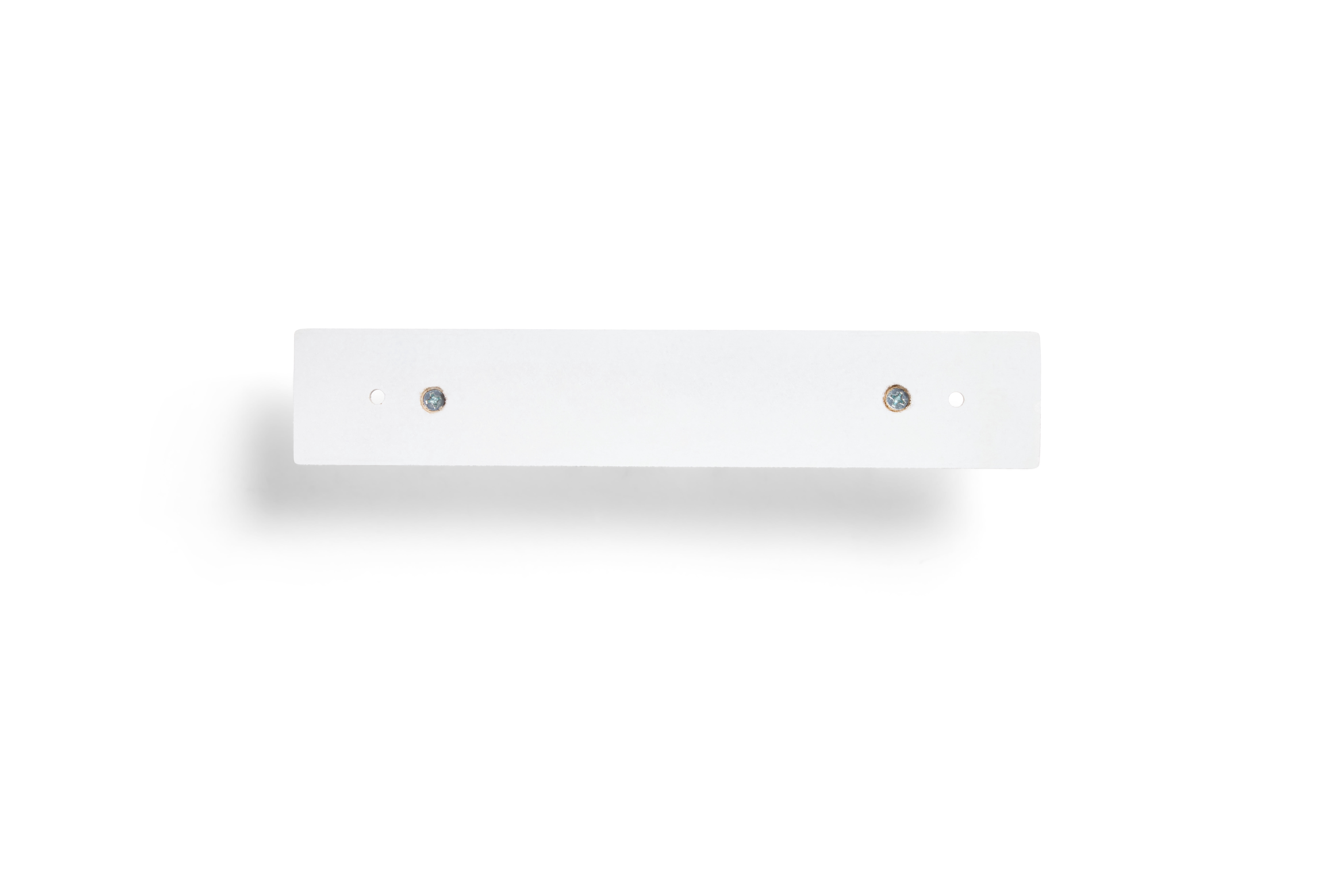 (2 pack) Mainstays White 8.75 inch Key Rail with 4 Satin Nickel Hooks for Keys, Mail, Leashes, 2 lbs Capacity, 1 Pack