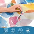 thumbnail image 4 of Ryvnso Abstract Watercolor Spots Curtains Sets Short Curtain Rod Pocket Half Window Cafe Farmhouse Tier 2 Panels 57"W x 36"L, 4 of 7