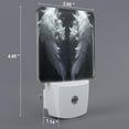 thumbnail image 2 of Cauagu Elegant Feathered Floral Wings Print LED Nightlight,0.5W Night Lights Plug into Wall 1 Pack with Dusk-to-Dawn Light Sensor Soft Glow Lamp for Bathroom Adult Hallway-EU, 2 of 7