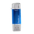 thumbnail image 2 of Mini Disco USB de Alta Velocidad de Interfaz Dual 25MB / s para Tabletas Tipo C Azul 32GB SM SunniMix Disco U doble conector, 2 of 7