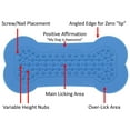 thumbnail image 3 of Lick Lick Pad Dog Distraction Device by Perfect Curve, 100% Food-Grade Silicone, PBA Free, Large, Blue, 3 of 7