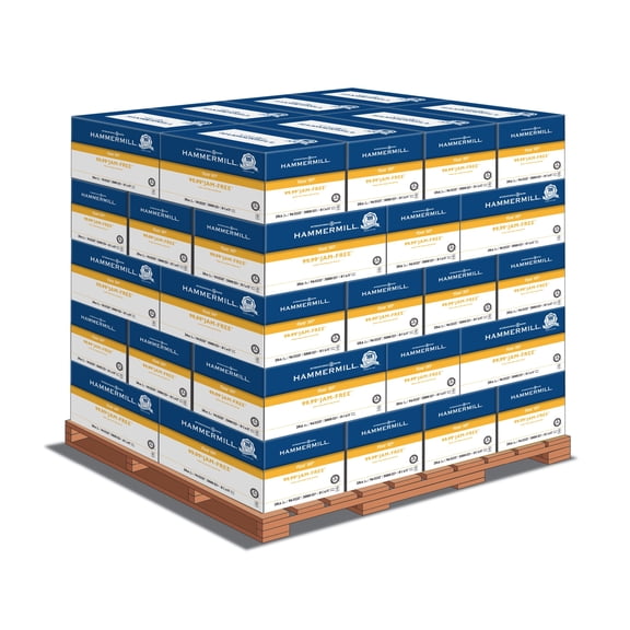Hammermill Fore MP Paper 8.5" x 11" 20lb 96 Bright (10326) 5000 Sheets per carton-40 Cartons per Pallet-200,000 Sheets Total Made in USA