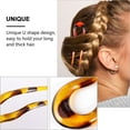 thumbnail image 2 of Miangastore 6 Pcs Épingle à Cheveux Mode Résine Antidérapante Fourche en Forme de U pour Femmes Filles, 2 of 8