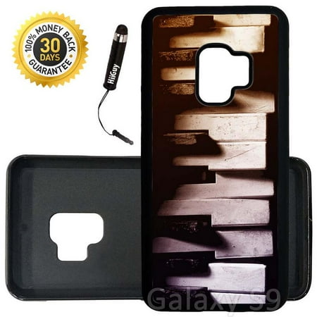 Custom Piano Covers Custom Galaxy S9 Case (Old Broken Piano) Edge-to-Edge Rubber Black Cover Ultra Slim | Lightweight | Includes Stylus Pen by Innosub ()
