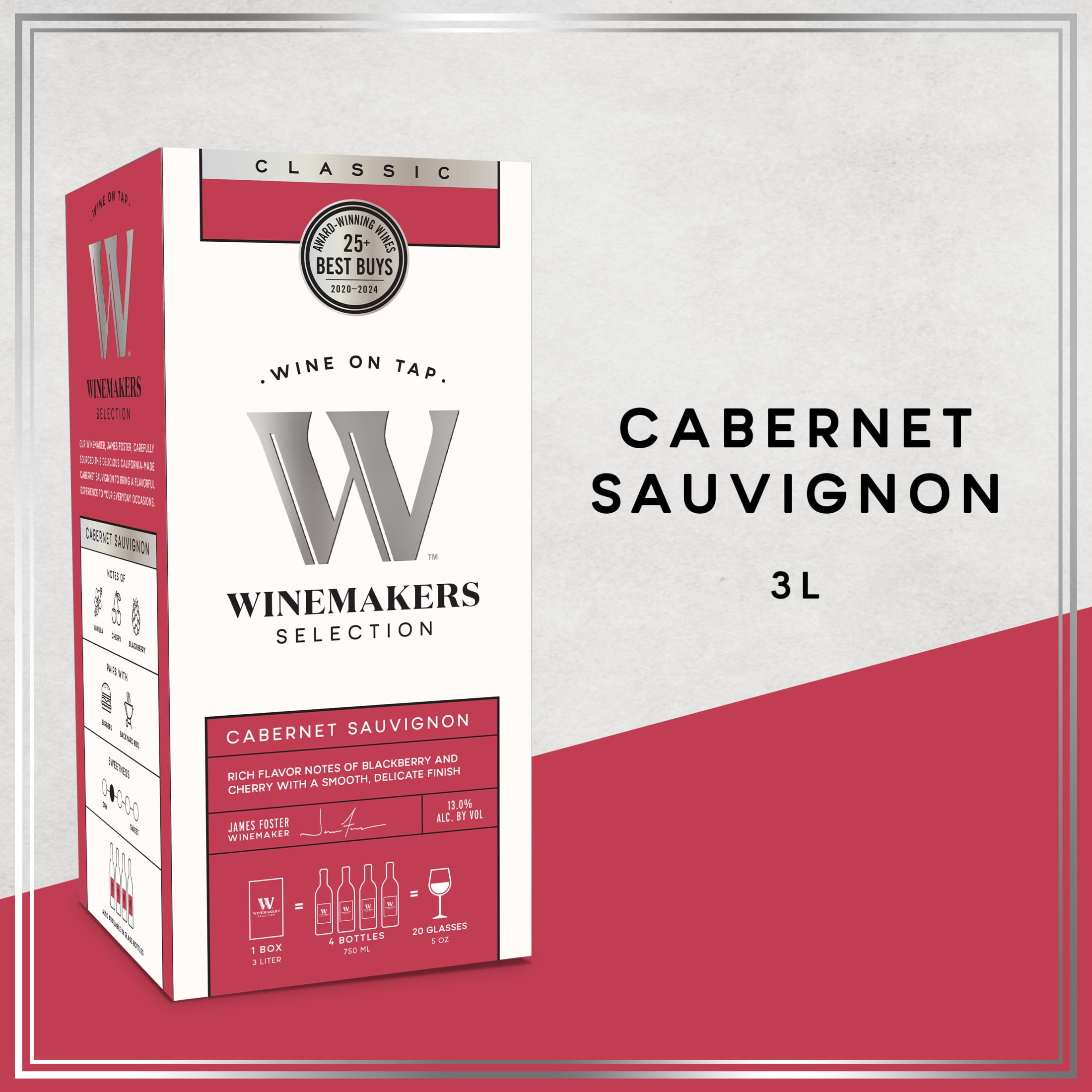 Winemakers Selection Cabernet Sauvignon, Red Wine, 3L