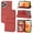 Red, variant on Mantto Wallet Case For iPhone 12, iPhone 12 Pro Card Pocket Cover, Magnetic Closure Folio PU Leather Shockproof Hand Strap Full Body Credit Slot Kickstand Cover For iPhone 12 Pro / 12 6.1", Red