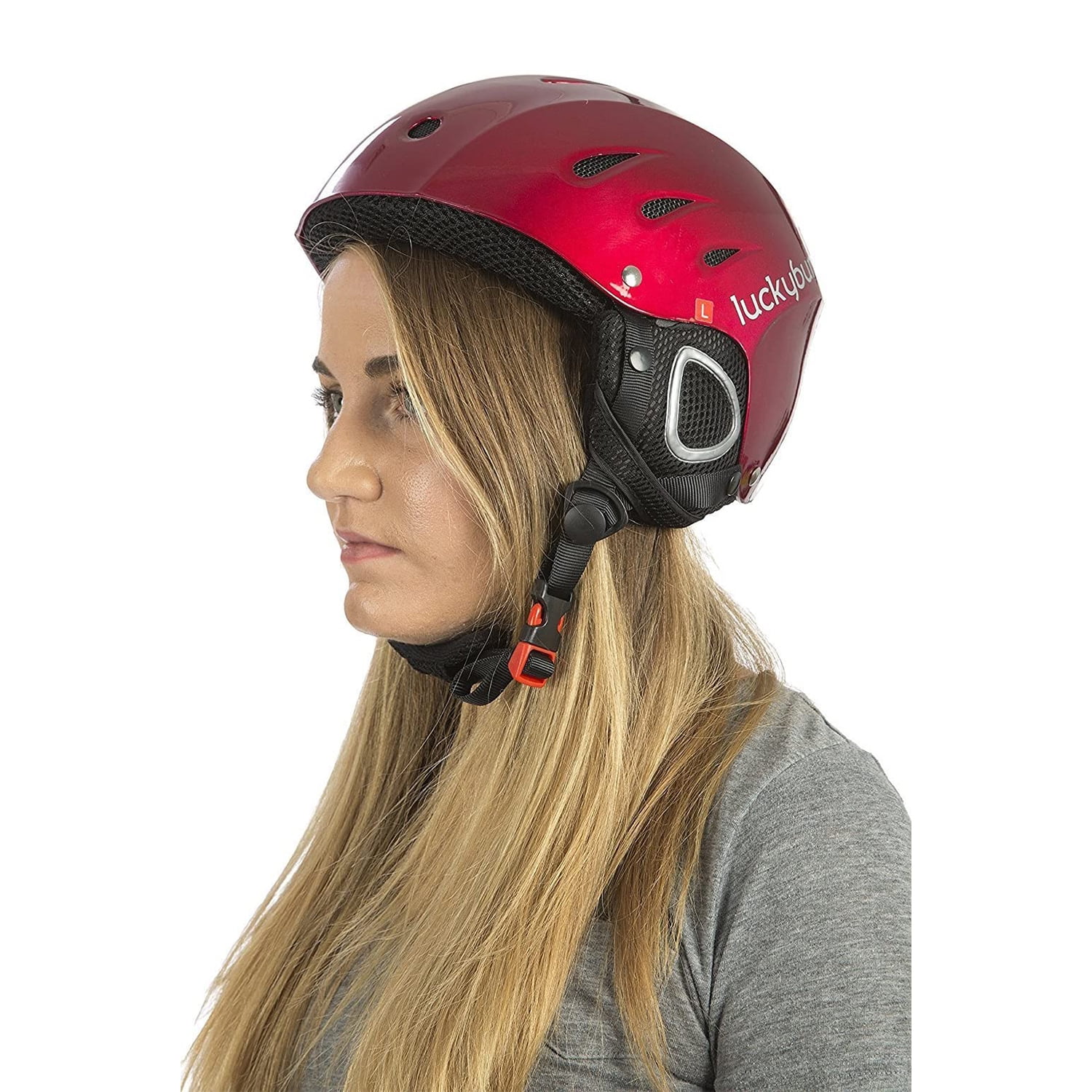 Lucky Bums Snow Sport Helmet, Red, Small