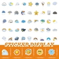 thumbnail image 4 of Paquete de 100 pegatinas de nubes meteorológicas para botellas de agua, impermeables, portátiles, equipaje, tazas de ordenador, álbumes de recortes, adolescentes, adultos, niñas, lindos, 4 of 5