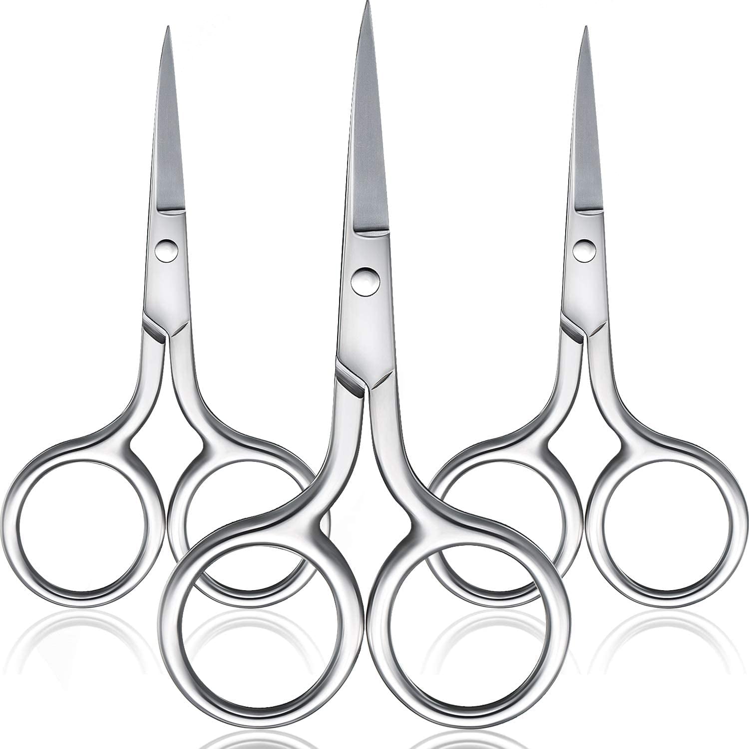 Coco's Closet Small Scissors For Grooming Stainless Steel Straight Tip  Scissor For Hair Cutting – Beard, Ear, Eyebrows, Moustache, Nose Trimming |  Small Scissors For Grooming Stainless Steel Straight Tip Scissor For
