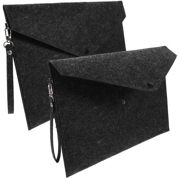 LEXSOMEO 2pcs File Storage Bags File Organizers Practical File Organizers Document Folders Office Supplies