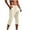 Khaki, variant on lmcalzta Capri Pants for Men Summer Elastic Waist Drawstring Lounge Summer Beach Trousers with Pockets