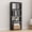 Single-row Black, variant on HioHa 4-Cube Storage Organizer, Portable Cube Shelf Bookcase, Space Saving Cubby Storage Shelves for Closet, Bedroom, Home Office, Gray