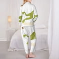 thumbnail image 3 of Pajama Sets for Women 2 Pcs, Hunting Frog Button Down Long Sleeve Sleepwear Lounge PJ Sets, 3 of 6