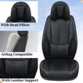 thumbnail image 4 of Juego completo de fundas para asientos de coche Coverado, de piel de napa impermeable, 4 of 9