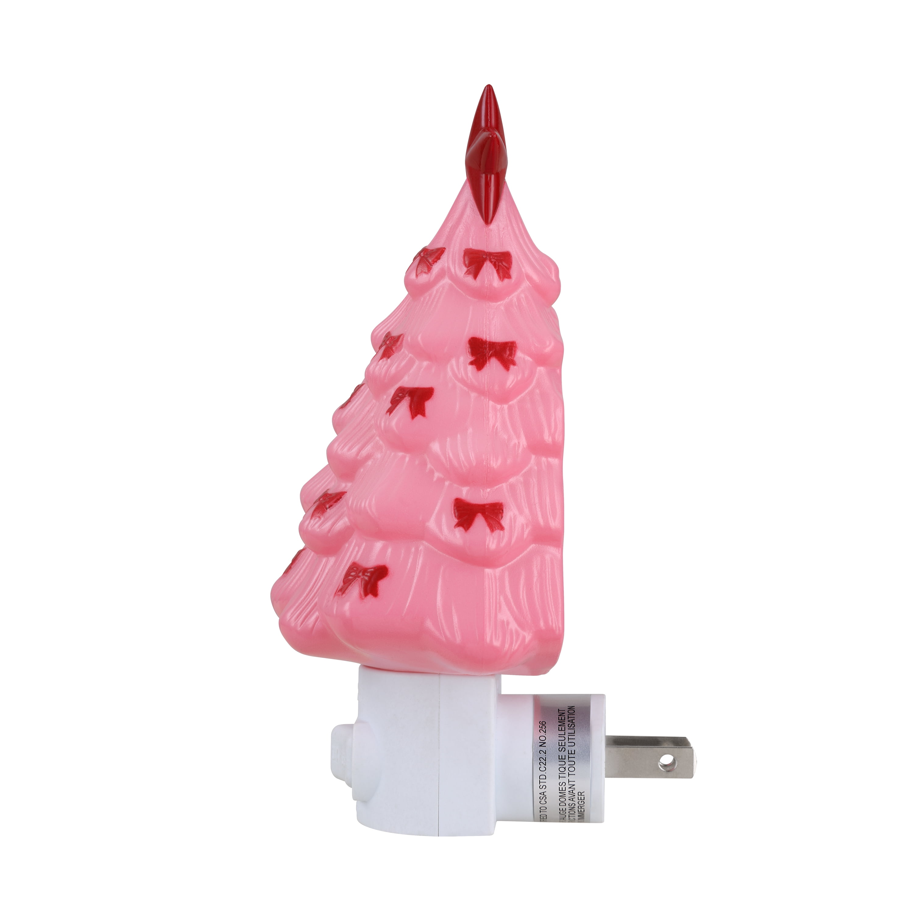 Mr. Christmas Decorative Pink Christmas Tree Nightlight, Warm White