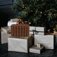 thumbnail image 3 of OULII retro style suitcase with packaging decorative storage box black 1Pack, 3 of 8