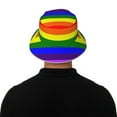 thumbnail image 6 of Gay-Pride Flag Bucket Hat With Reflective Stripe Beach Sun Fishing Hat Reversible For Men Women, 6 of 7