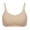 Beige, variant on Women's Low Back Bras Wirefree Unpadded Backless Dance Bra with Convertible Straps