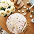 thumbnail image 2 of Colorful Wildflower Round 13 Inch Placemats Set of 2, Botanical Vintage Floral Country Retro HeatResistant Non Slip Place Mats for Dining Table, Wipeable Braided Kitchen Table Mats for Housewarming, 2 of 9