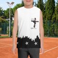 thumbnail image 2 of Ruyang 4th of July Tank Tops for Boys American Flag Graphic Sleeveless Sports Camisoles Summer Patriotic Active Tee Tops, 2 of 5