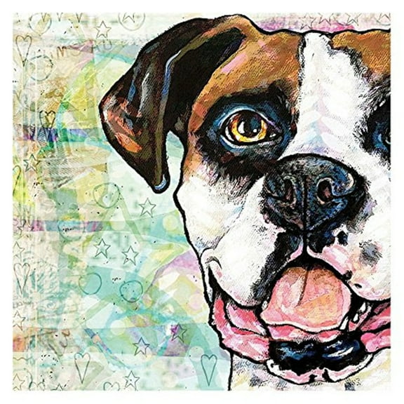 Marmont Hill "Pop Art Boxer" by Stephanie Gerace Painting Print on Wrapped Canvas
