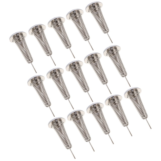 IFANLANDOR 15Pcs Dashboard Spring Base Toy Iron Expand And Contract Shaking Figure