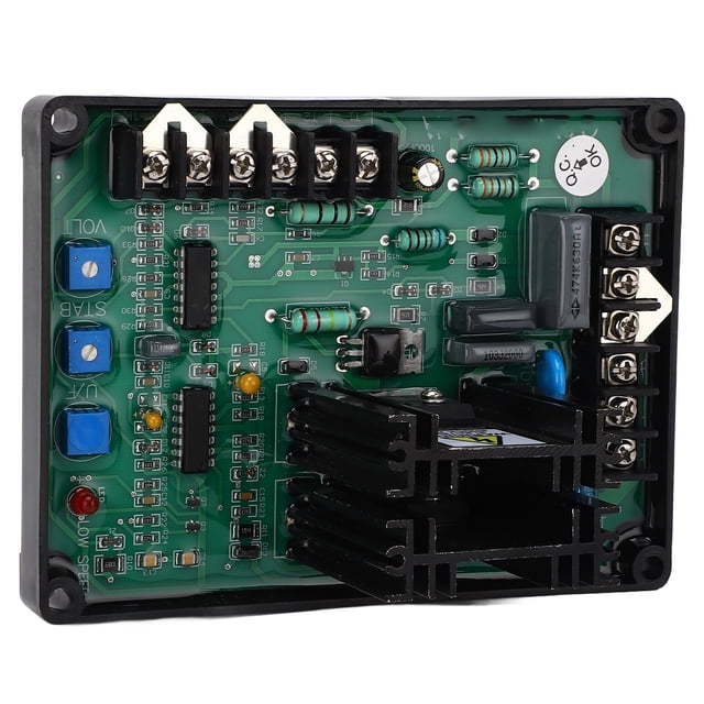 Generador Regulador de voltaje automático con parche Potenciómetro azul Fusible para automóvil Grupo electrógeno Módulo AVR 180-240V