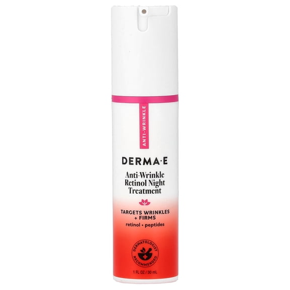 DERMA E Anti-Wrinkle Retinol Night Treatment, 1 fl oz (30 ml)