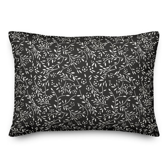 Creative Products Lake House Black and White 20x20 Indoor / Outdoor Pillow