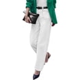 thumbnail image 5 of High Waist Casual Women Ankle Jeans Straight Leg Denim Pants, 5 of 7