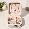 thumbnail image 6 of Ice Hockey Travel Portable Square Display Case Decorative Box Jewelry Stand Earring Holder for Girls and Women: Stores Rings, Earrings, Necklaces, Bracelets, and More, 6 of 6