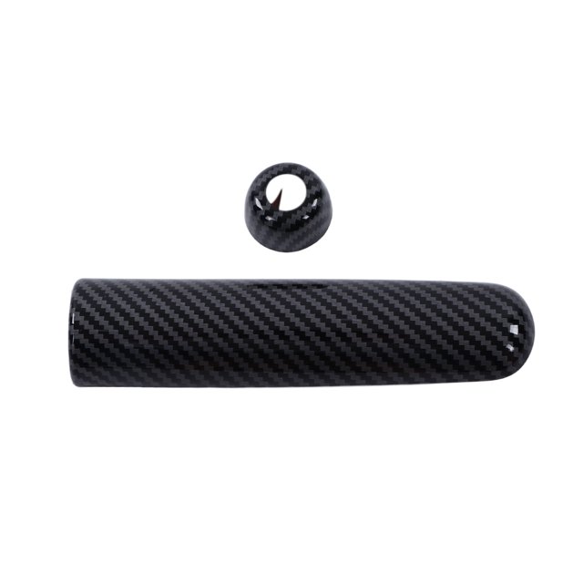 Etiqueta Engomada Del Freno De Mano, Cubierta Del Freno De Mano Estilo Fibra De Carbono Reemplazo Brillante Para 2 Puertas Convertible F57 2016-2021 Para Coche