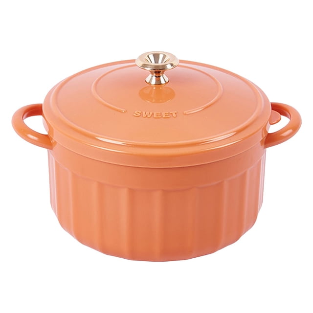 CHENMEI 304 Stainless Enamel Instant Noodle Bowl with Lid Double Layer Anti Scalding Binaural Design Student Dormitory Rice Bowl Portable Fast Cup