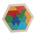 thumbnail image 3 of Juguete de rompecabezas, bloques de inteligencia con inclinación geométrica, rompecabezas Tangram Estilo B, 3 of 9