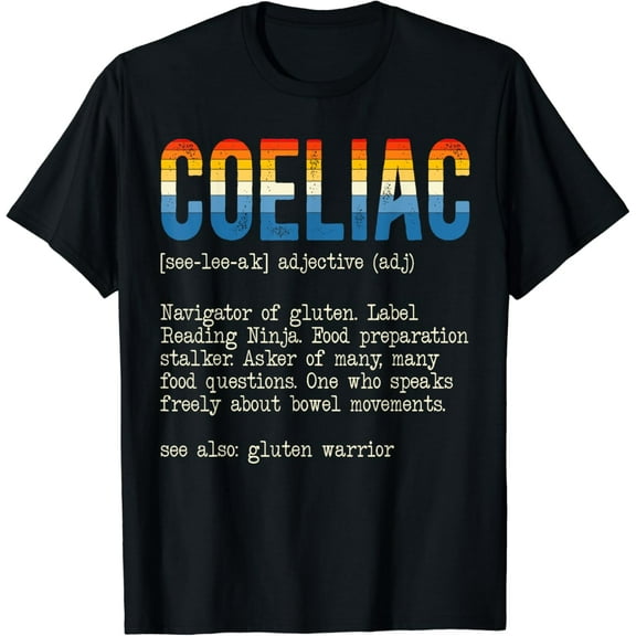 t-shirt Coeliac Definition Gluten Free Celiac Disease Awareness T-Shirt.