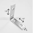 thumbnail image 3 of Metal Right Angle "L" Corner Braces, Zinc Plated Bracket Joiners, 100 Pack, 3 of 3