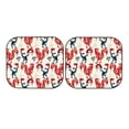 thumbnail image 7 of Bingfone Roosters Print 2-Piece Sun Shade Front Windshield - Foldable Car Front Window Sunshades For Most Sedans Suv Truck - Small, 7 of 7
