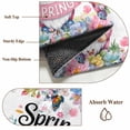 thumbnail image 6 of Spring Gnomes Round Area Rug 4Ft Washable Circle Rugs for Bedroom Dining Room, Colorful Flowers Watercolor Butterfly Floral Plant Non-Slip Carpet Floor Mats Indoor Outdoor Carpet Runner Home Decor, 6 of 8