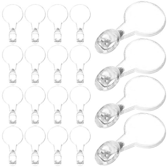 HOKARUA 400pcs Clear Necklace Pendant Bail Jewelry Glue On Bails Small Round Bails Earrings Making Bails