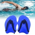 thumbnail image 4 of Paleta de mano resistente antideslizante paletas de entrenamiento de natación asistente de natación aletas de mano para adolescentes principiantes azul, 4 of 10