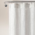 thumbnail image 4 of Lush Decor Night Sky String Thread With Peva Lining Shower Curtain White 2Pc Set 72X72, 4 of 7