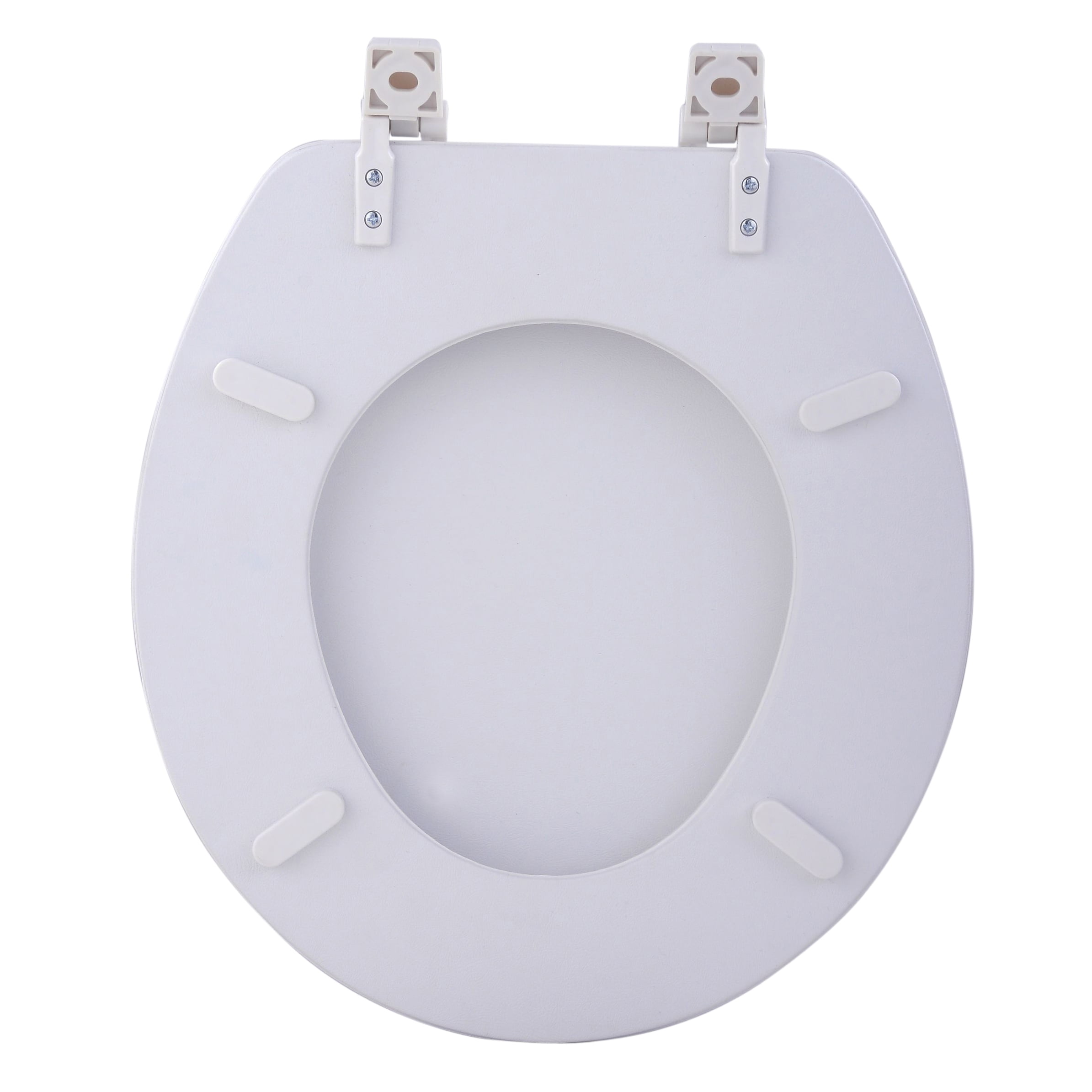Park Avenue Collection Fantasia 17 Inch White Soft Standard Vinyl Toilet Seat