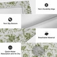 thumbnail image 6 of Green Flower Outdoor Rug for Patio/Deck/Porch, Non-Slip Large Area Rug 4 x 6 Ft, Country Watercolor Vintage Floral Indoor Outdoor Rugs Washable Area Rugs, Reversible Camping Rug Carpet Runner, 6 of 8